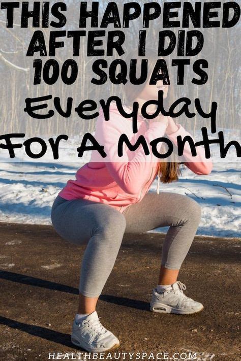 I did 100 squats every day for a month and here’s what followed.